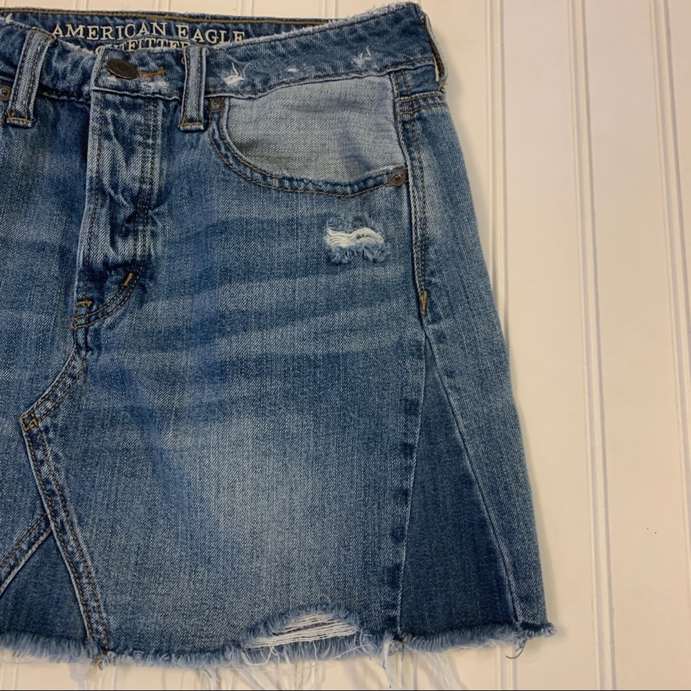 AEO Denim Mini Skirt & H&M White Denim Shorts - Picture 5 of 12